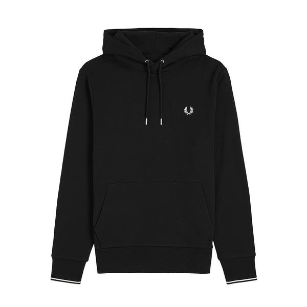 FRED PERRY Felpa con cappuccio Felpa Uomo con a tasca marsupio Nero - Francavilla Moda